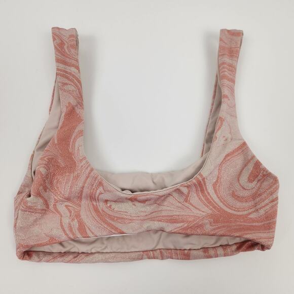 L*Space Lizzie Bikini Top in All Swirled Up Pink/Mauve Size XS NWT - Picture 4 of 6